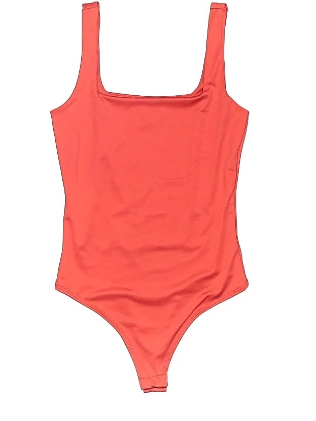 Free People Live In The Moment Bodysuit In Coral